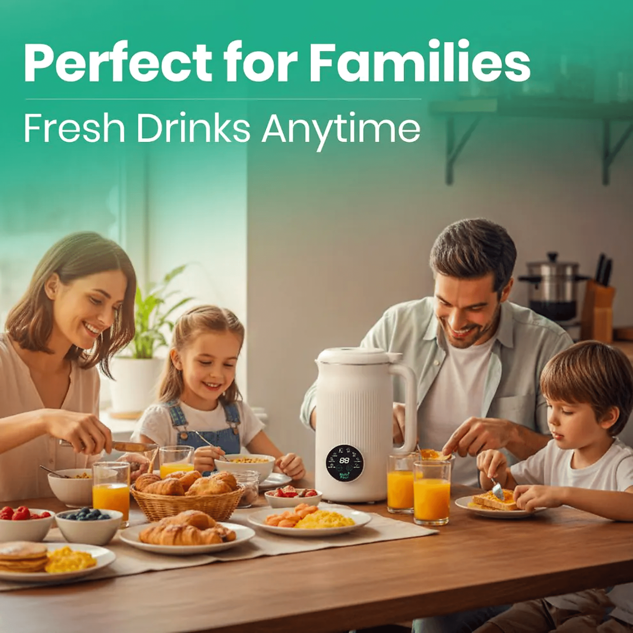 NutriPour - The 8-in-1 Multifunction Nut Milk & Juice Maker